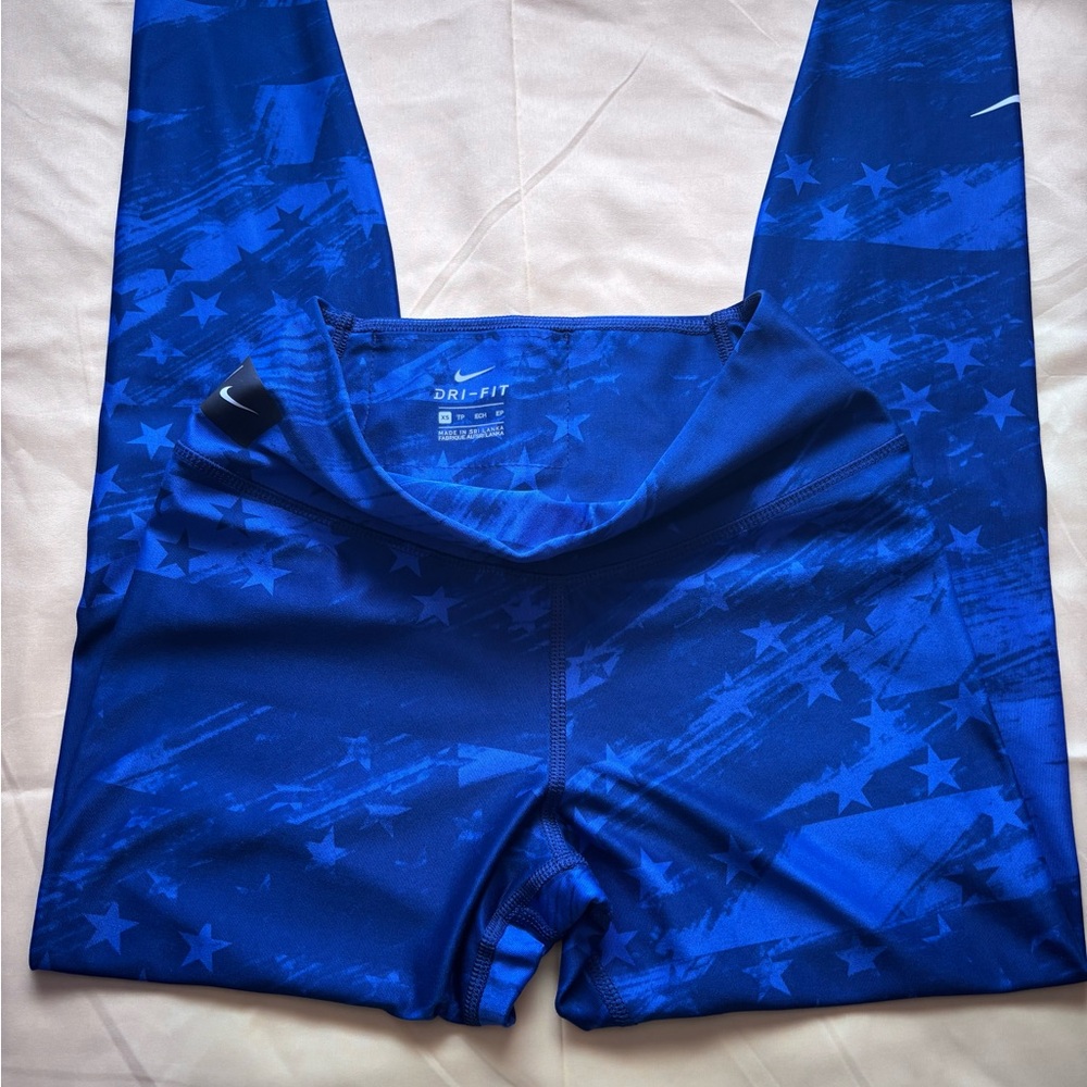 Nike Women's Blue Star Pattern Jeggings - Picture 3 of 5